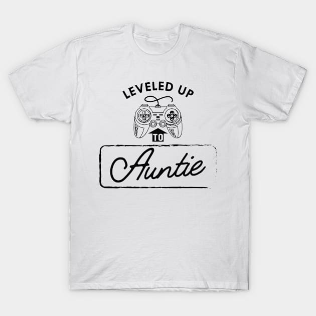 Auntie - Level up to auntie T-Shirt by KC Happy Shop